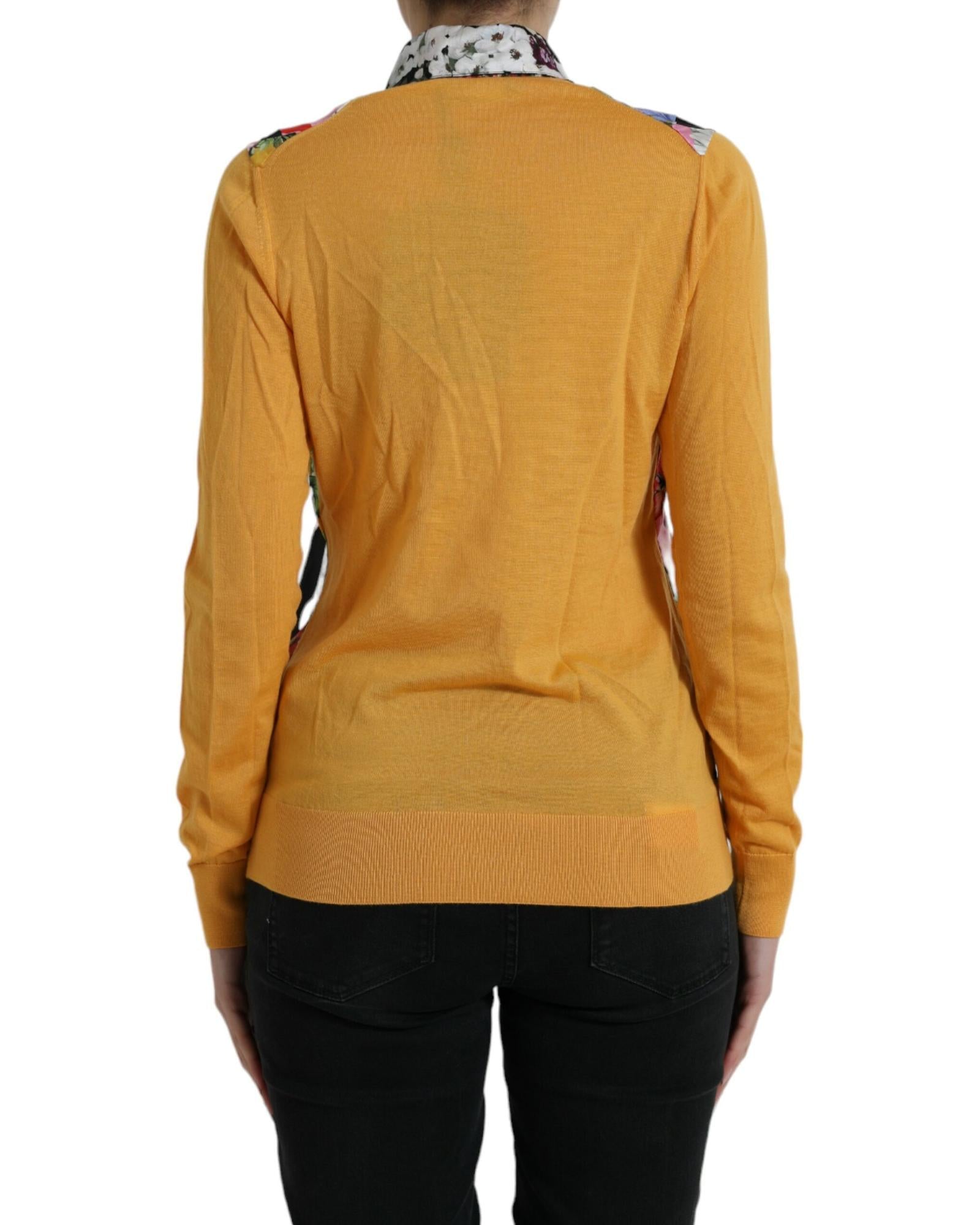 Dolce & Gabbana Patchwork Cashmere Henley Sweater