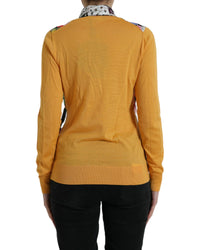 Dolce & Gabbana Patchwork Cashmere Henley Sweater