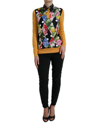 Dolce & Gabbana Patchwork Cashmere Henley Sweater