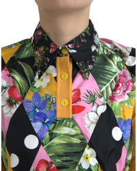 Dolce & Gabbana Patchwork Cashmere Henley Sweater