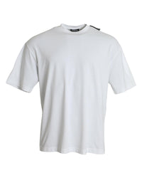 Balenciaga Logo Print T-Shirt for Men White