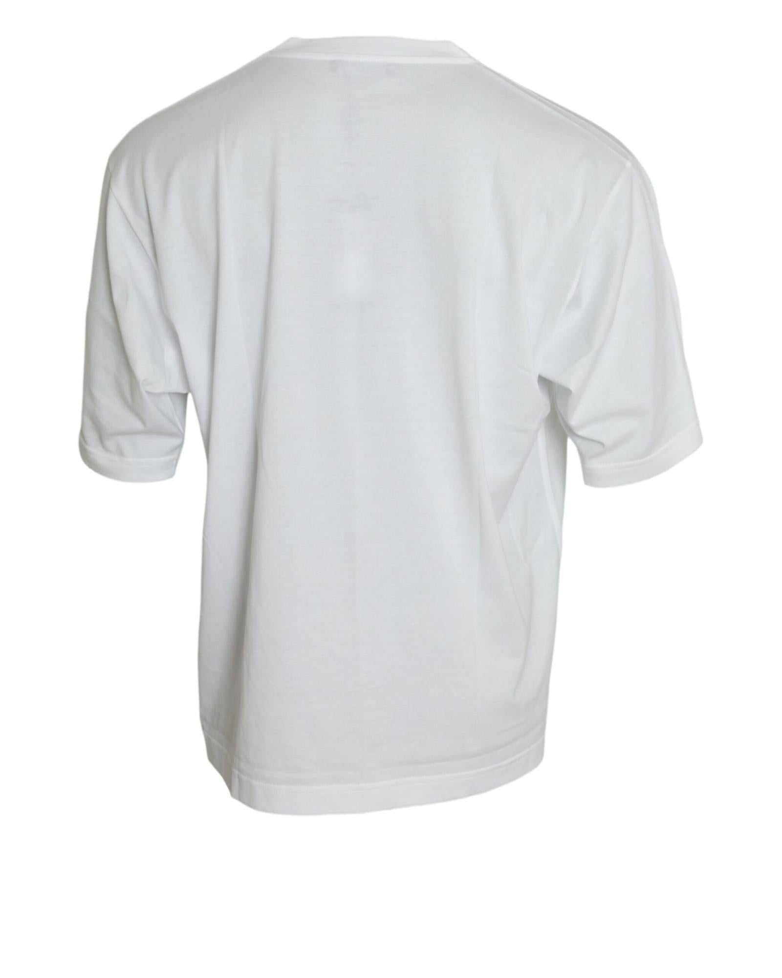 Dolce & Gabbana Men's White Cotton T-Shirt