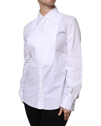 Dolce & Gabbana Tailored Cotton Poplin Shirt Women White Tops