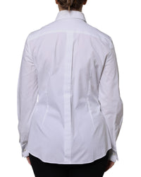 Dolce & Gabbana Tailored Cotton Poplin Shirt Women White Tops