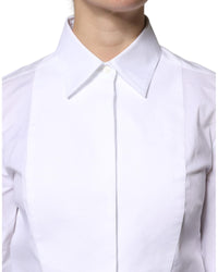Dolce & Gabbana Tailored Cotton Poplin Shirt Women White Tops