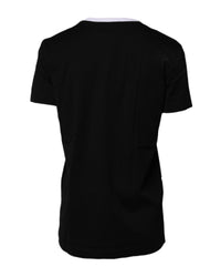 Dolce & Gabbana Reality Graphic Tee Short Sleeves Women Black Tops