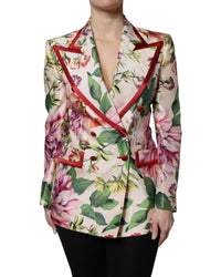 Dolce & Gabbana Floral Doublebreasted Blazer Women Multicolor Suits & Blazers Multicolor