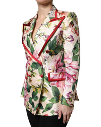 Dolce & Gabbana Floral Doublebreasted Blazer Women Multicolor Suits & Blazers