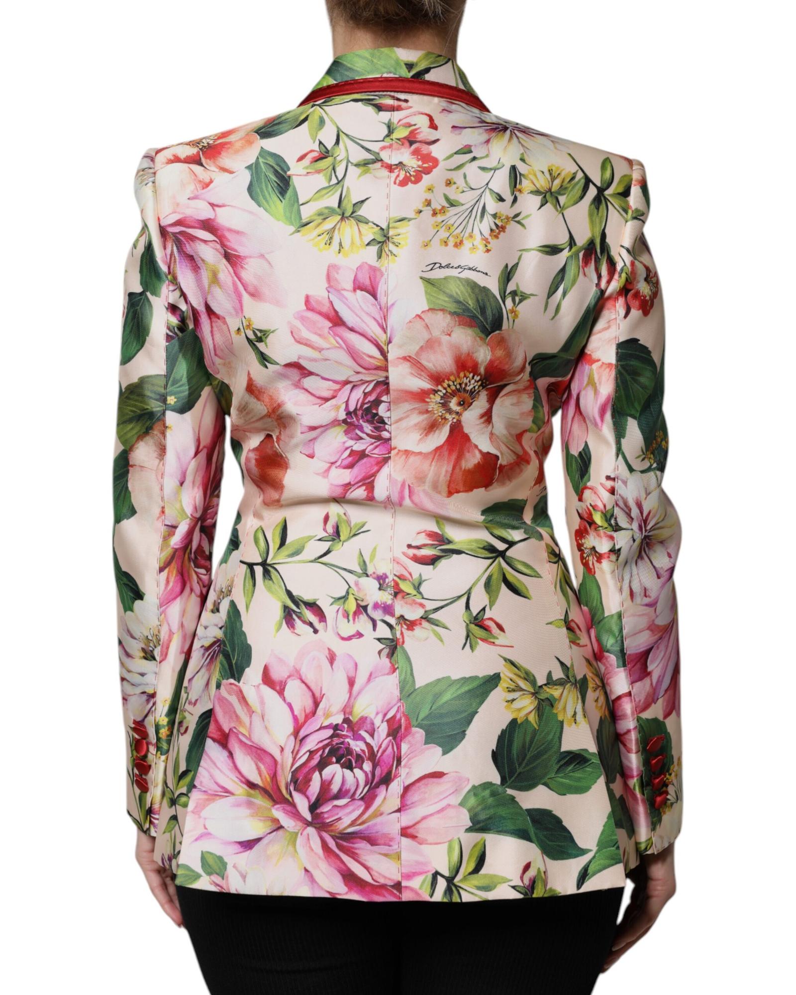 Dolce & Gabbana Floral Doublebreasted Blazer Women Multicolor Suits & Blazers