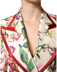 Dolce & Gabbana Floral Doublebreasted Blazer Women Multicolor Suits & Blazers