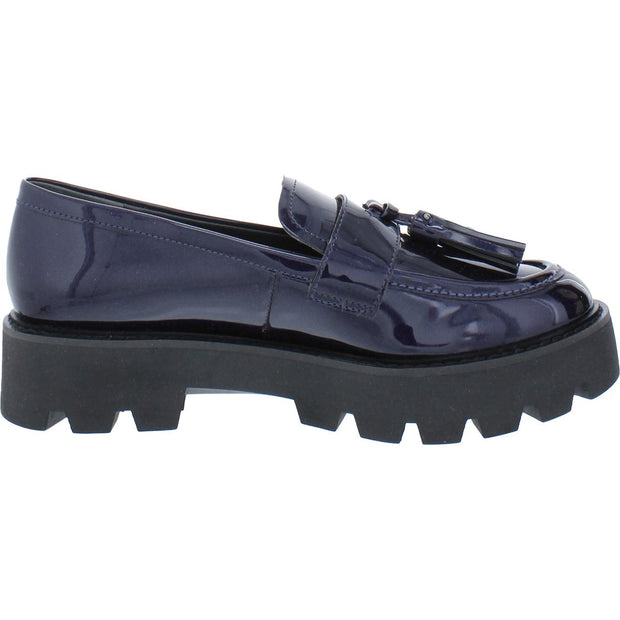 Balinna Womens Patent Loafer Heels
