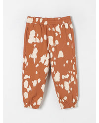 Stella Mccartney Kids Kids Cow Print Joggers Children Brown Pants