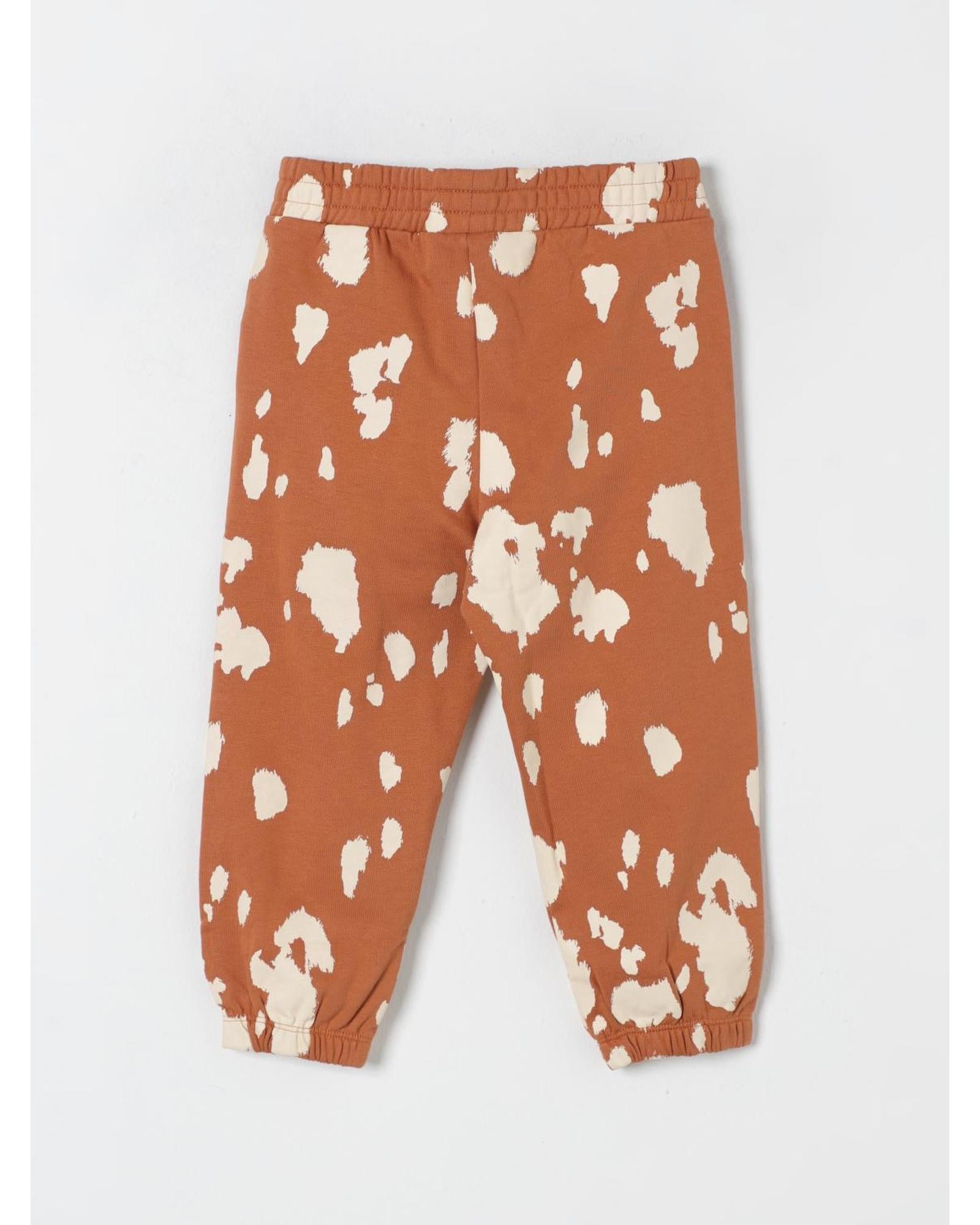 Stella Mccartney Kids Kids Cow Print Joggers Children Brown Pants