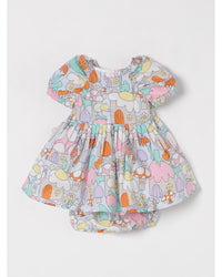 Stella Mccartney Kids Mushroom Print Dress and Bloomer Set Kids Sky Blue Outerwear