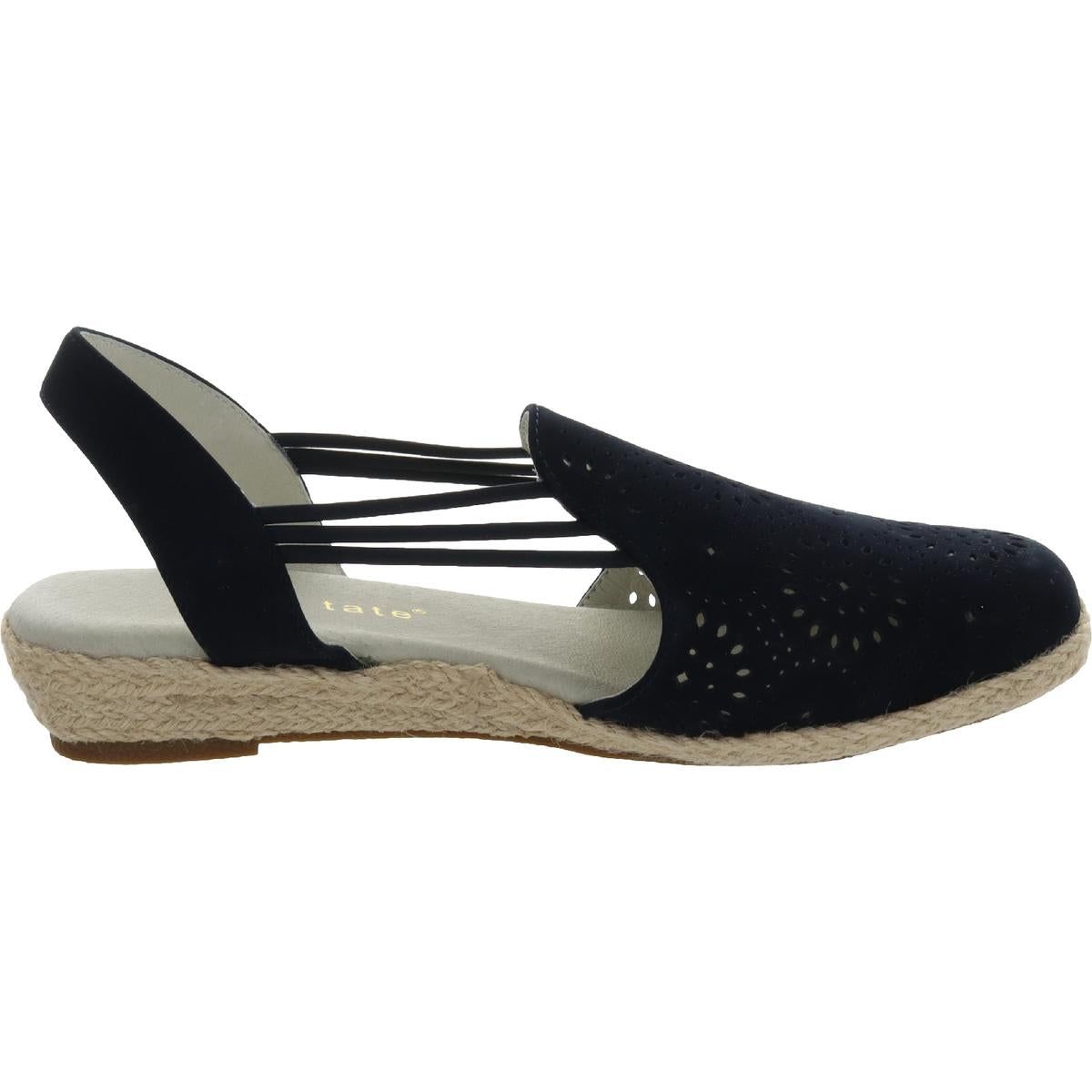 Zena Womens Laser Cut Slip On Espadrilles