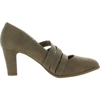 Loren Womens Faux Suede Strappy Heels