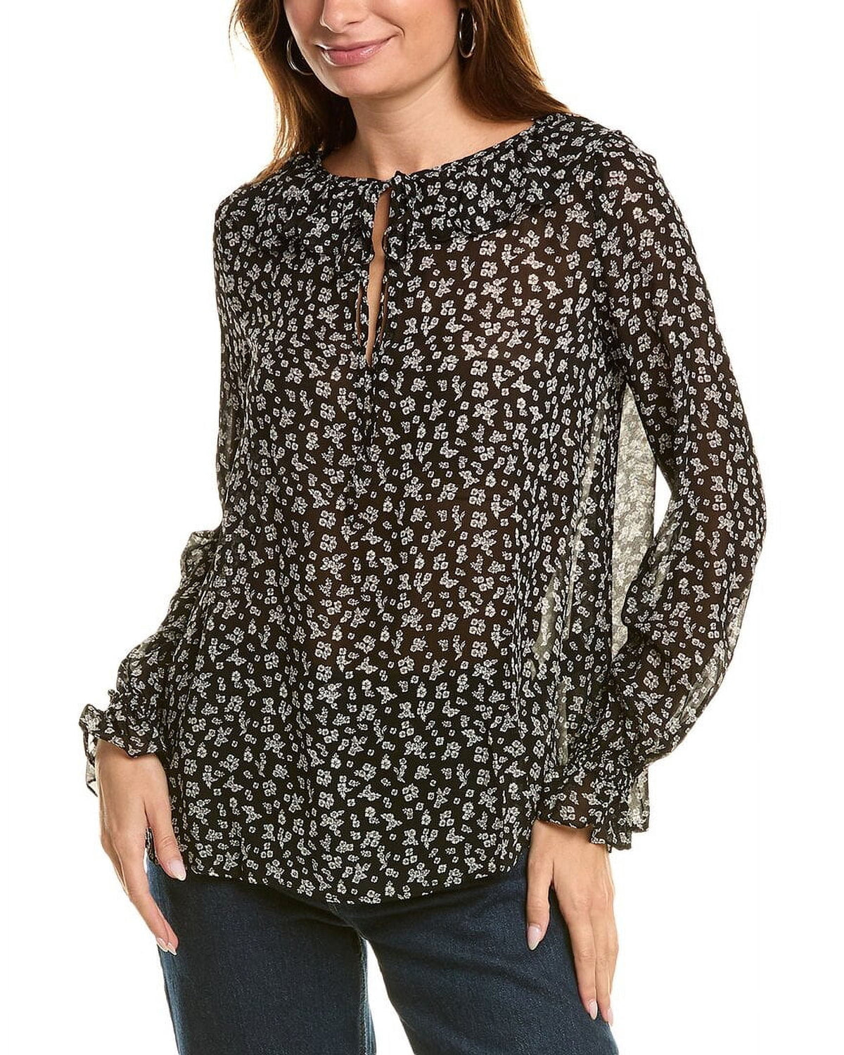 The Kooples Tie Neck Blouse