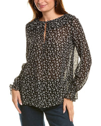 The Kooples Tie Neck Blouse