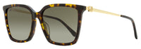 Jimmy Choo Square Sunglasses Totta /G 086HA Havana/Gold 56mm Havana Gold
