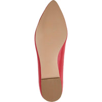 Moana Womens Faux Leather Slip On Flats