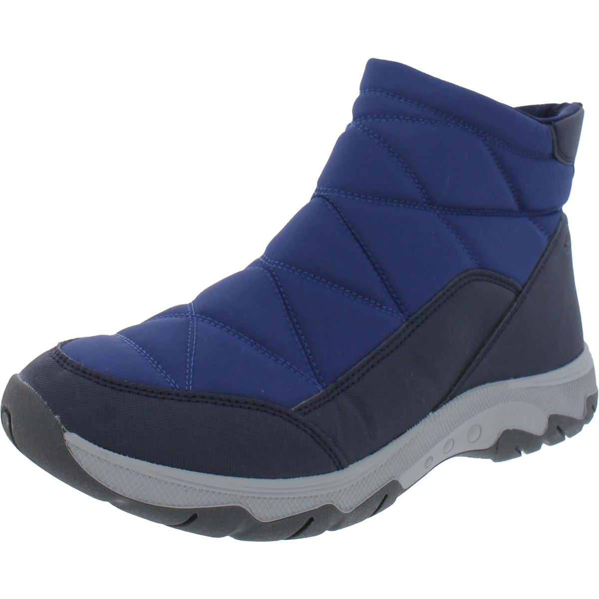 Tru 2 Womens Quilted Cold Weather Winter & Snow Boots 8 Medium Dark Blue