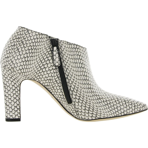 Vestry Womens Pointed Toe Snake Print Ankle Boots