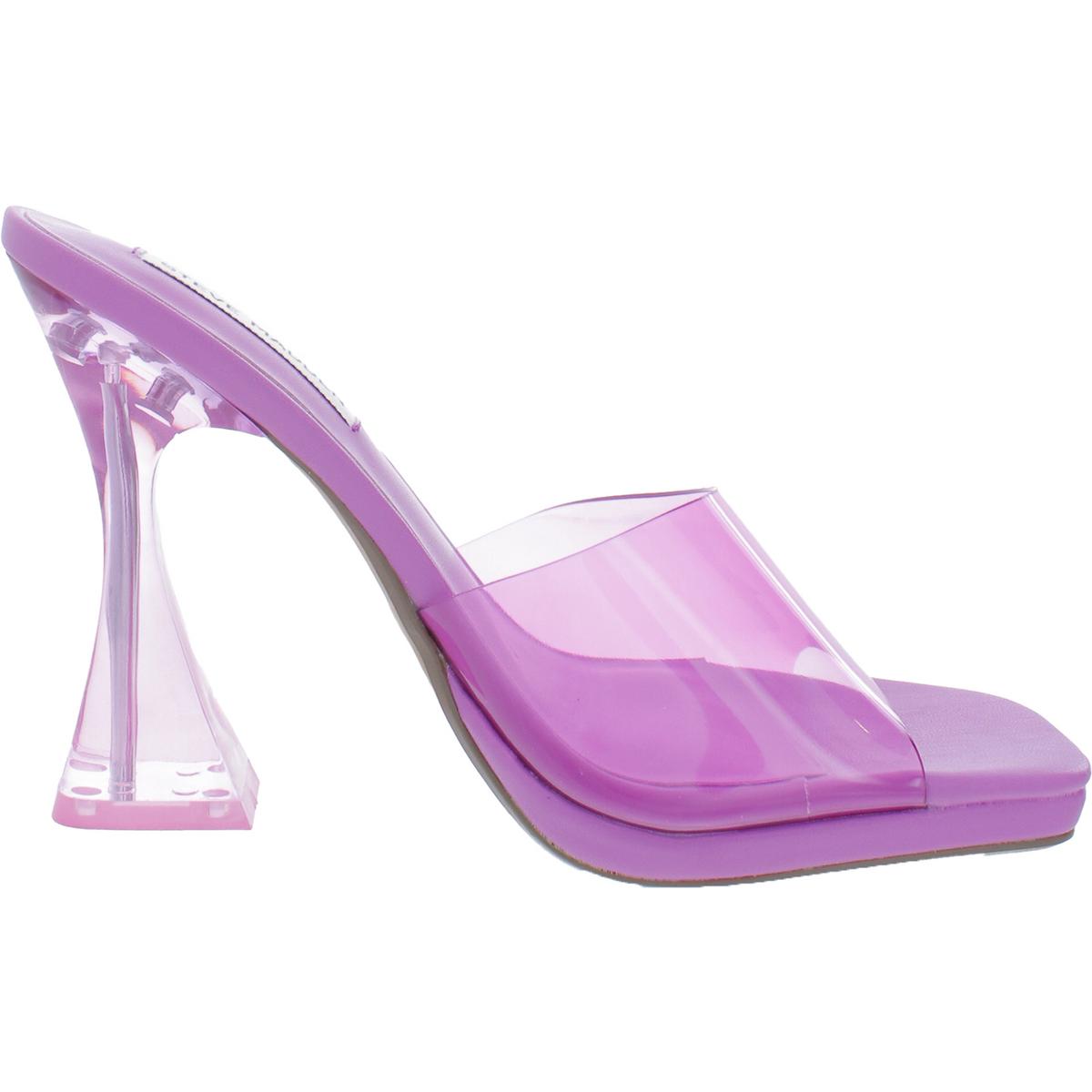 Lipa Womens Comfort Insole Square Toe Mule Sandals