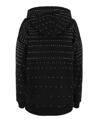 Valentino Valentino Womens All-Over Crystal-Embellished Hoodie