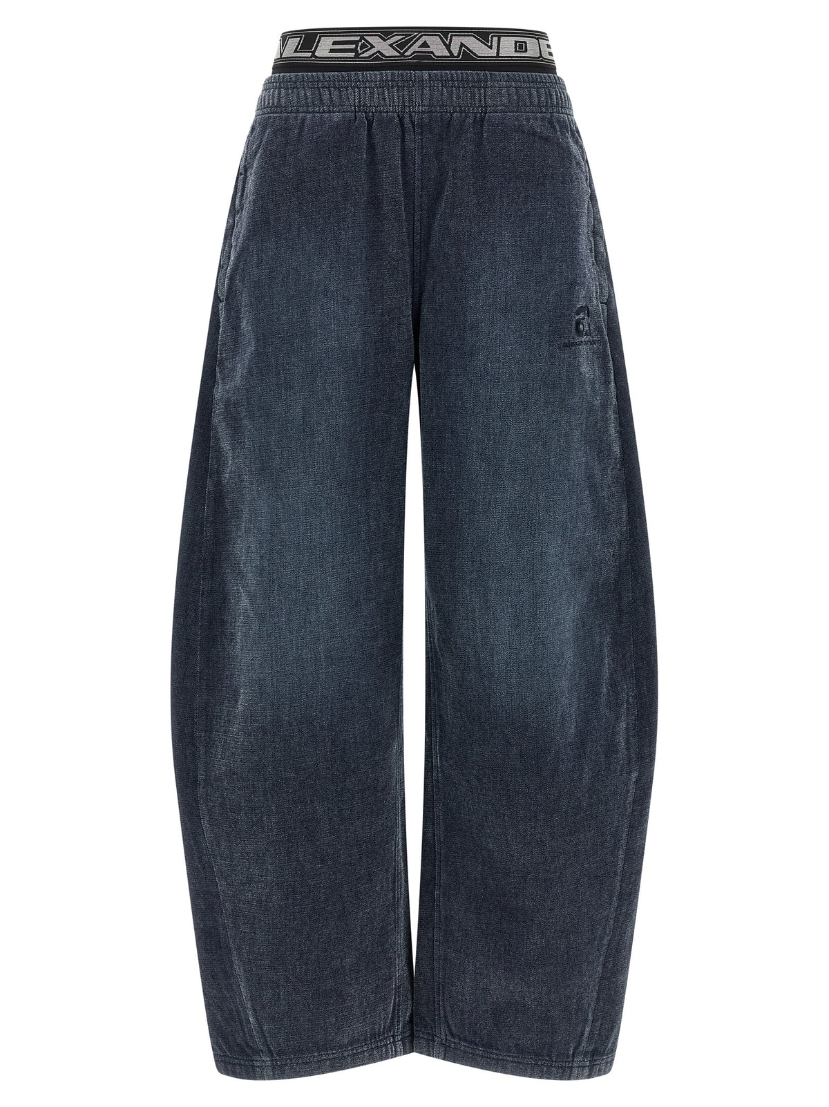 Alexander Wang Women Denim Pants With Elastic Waistband