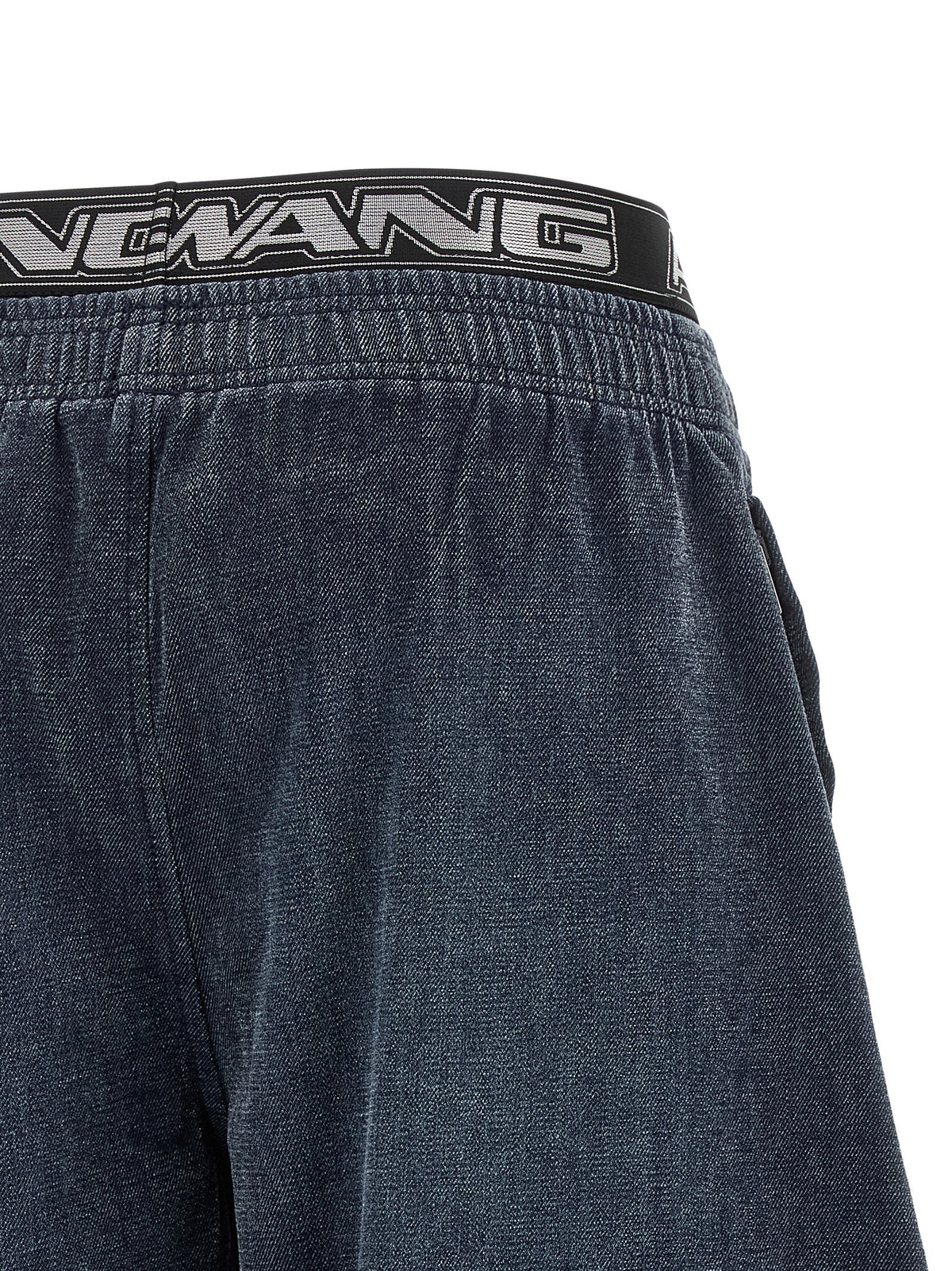 Alexander Wang Women Denim Pants With Elastic Waistband