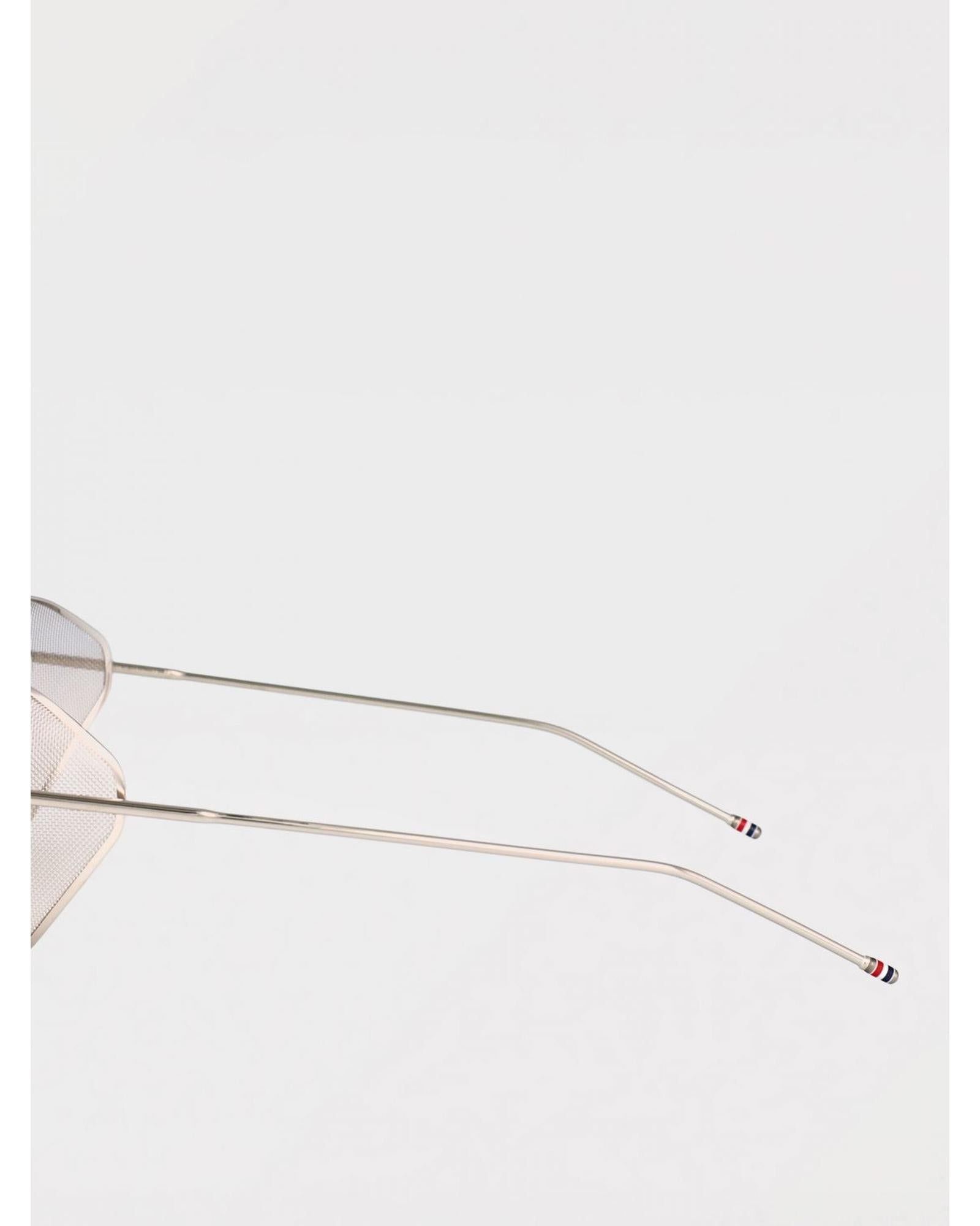 Thom Browne TB808 Pilot Sunglasses Side Shields Men Brown