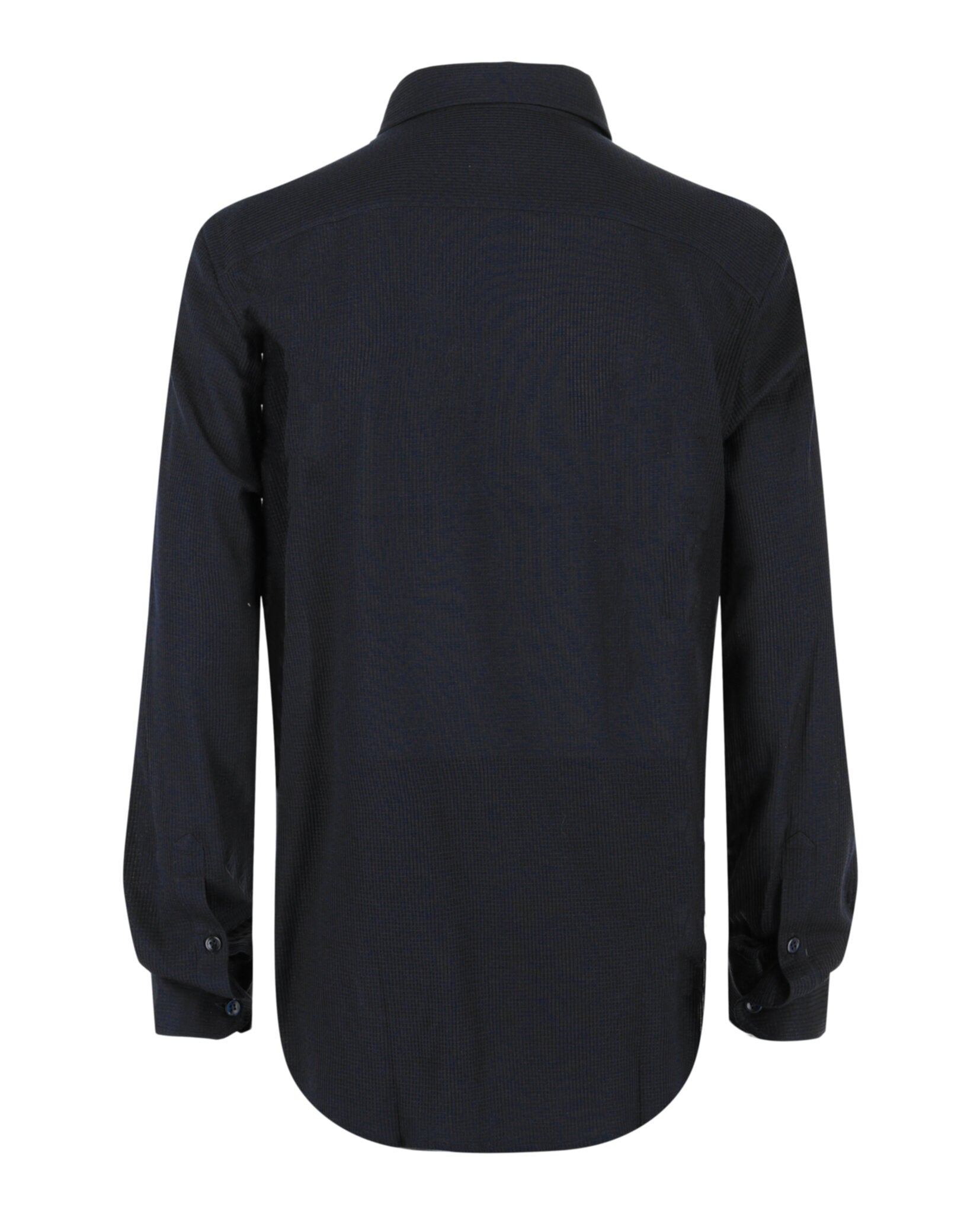 Brioni Mens Waffle Knit Button-Up Shirt
