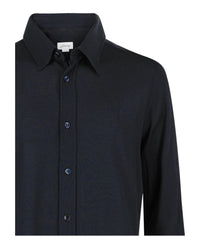 Brioni Mens Waffle Knit Button-Up Shirt