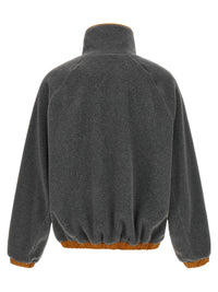 Ami Paris Unisex Orange Grey Vareuse Sweatshirt