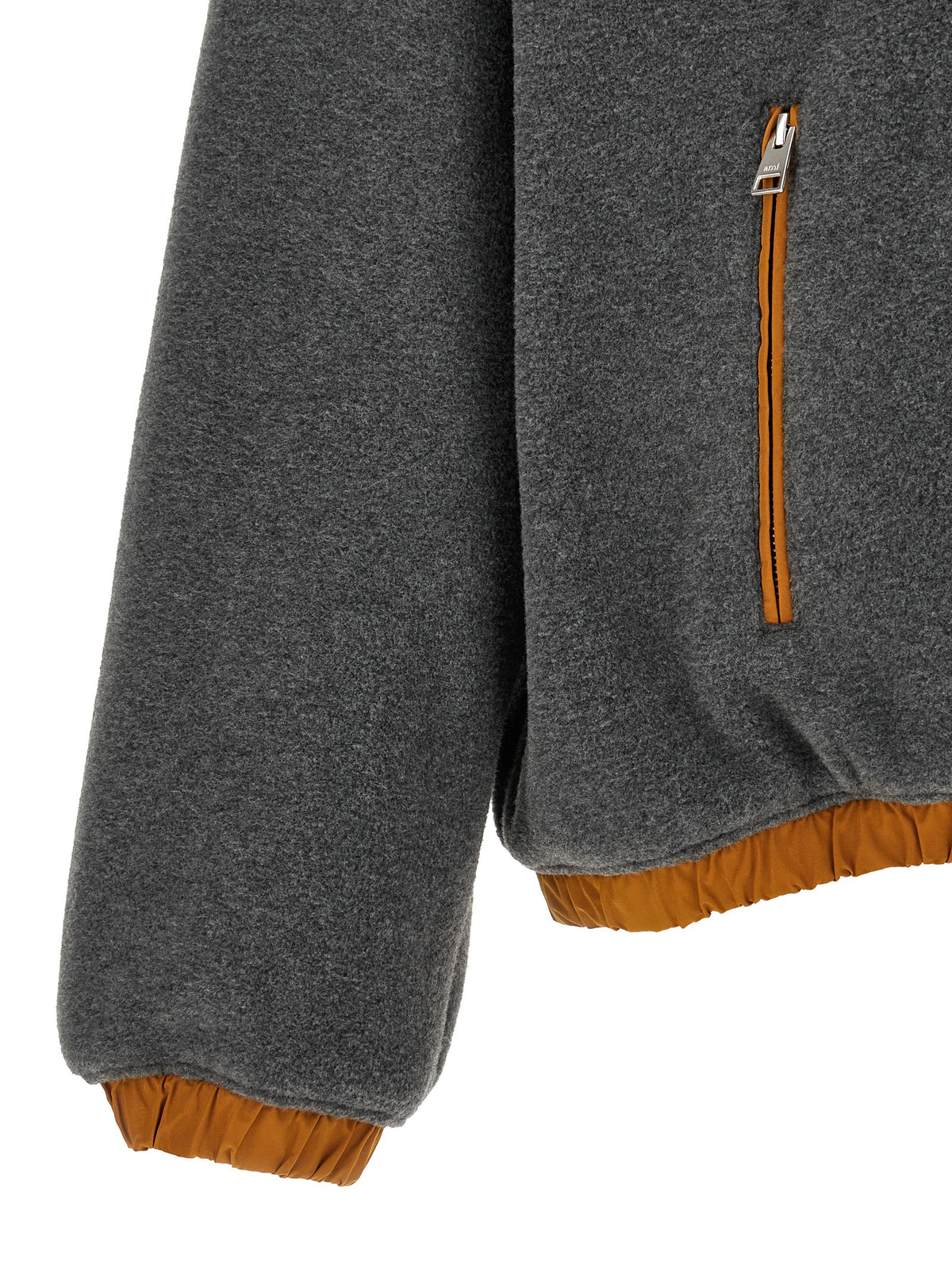 Ami Paris Unisex Orange Grey Vareuse Sweatshirt