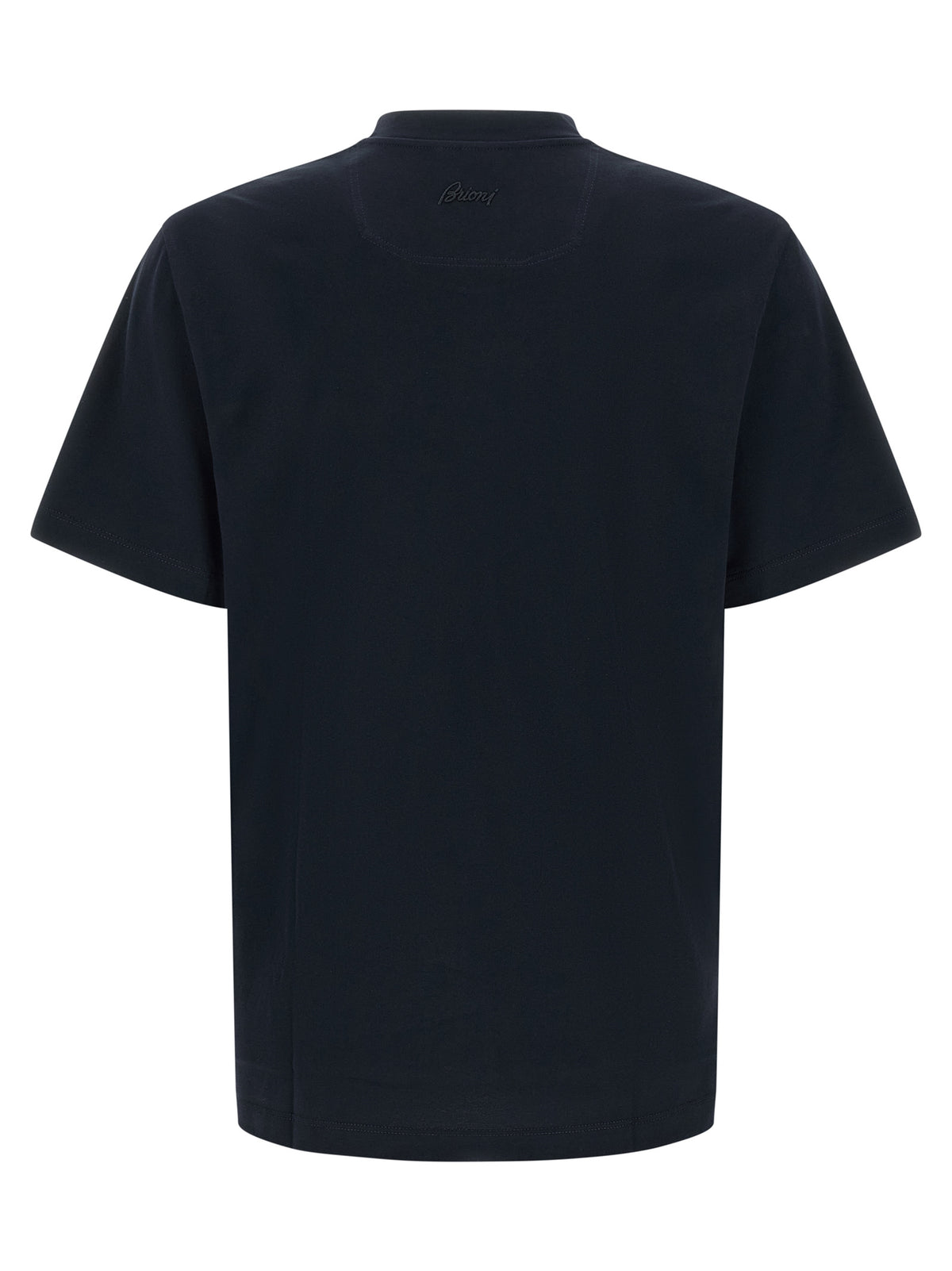 Brioni Men Logo Embroidery T-Shirt