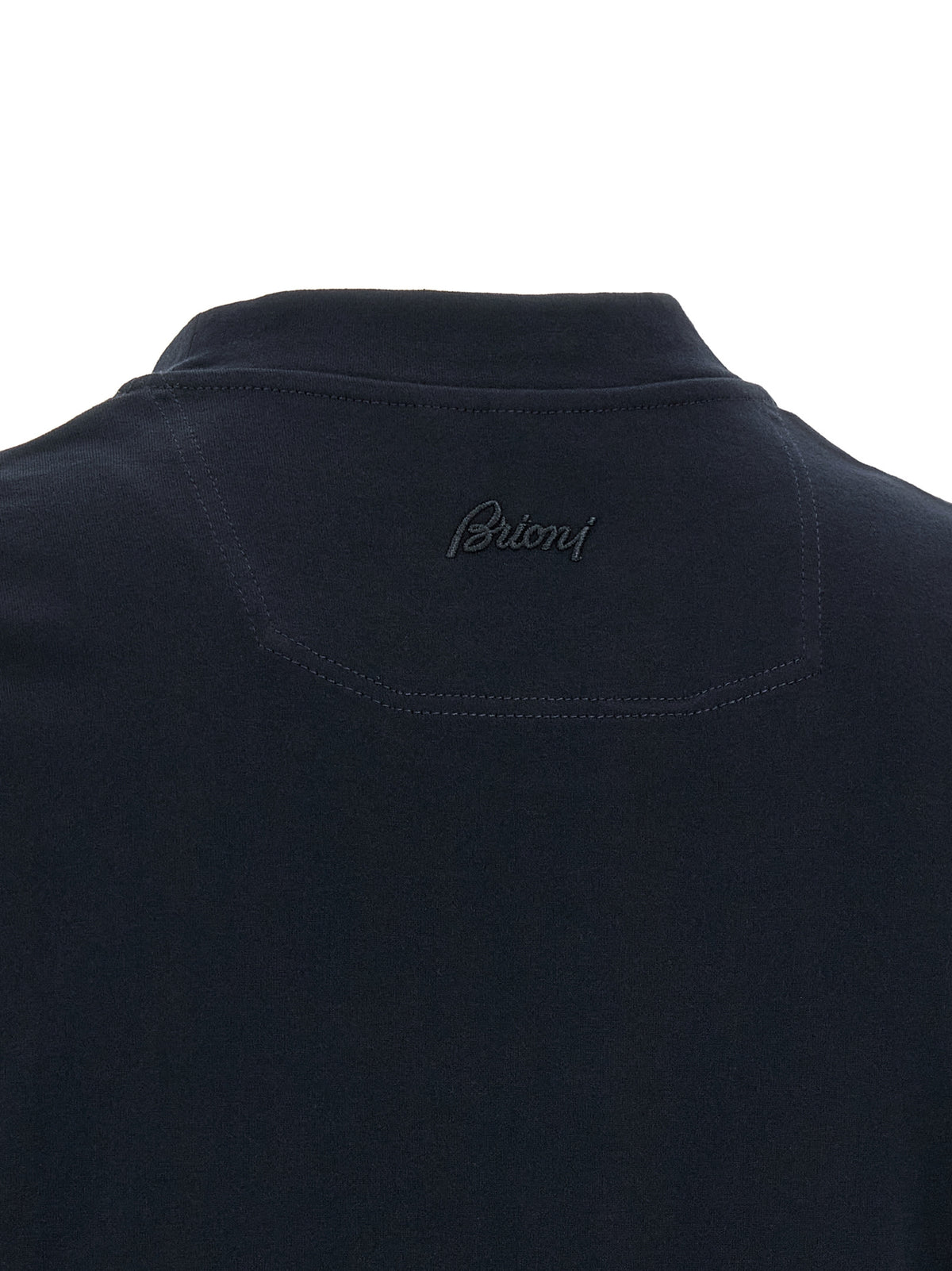 Brioni Men Logo Embroidery T-Shirt