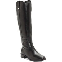 INC Womens Fawne Leather Knee-High Riding Boots 8 Medium Black