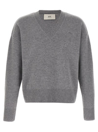 Ami Paris Men Puff Logo Patch Sweater