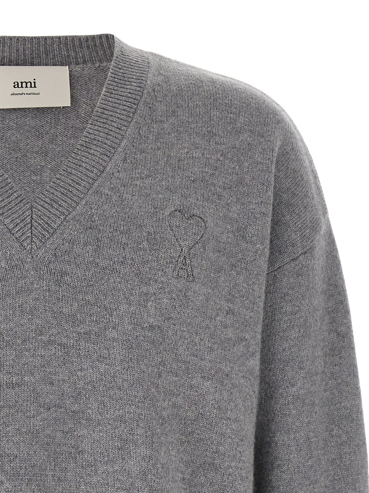 Ami Paris Men Puff Logo Patch Sweater