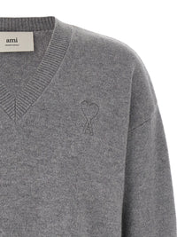 Ami Paris Men Puff Logo Patch Sweater