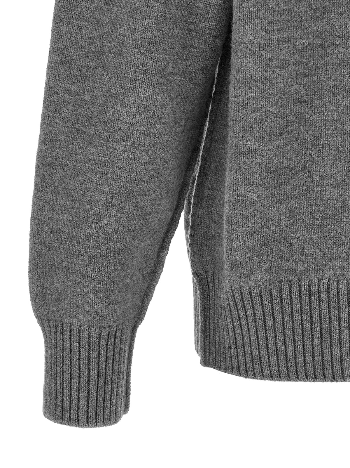 Ami Paris Men Grey 'Ami De Coeur' Sweater