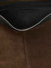 Ami Paris Women Small Brown 'Etienne' Crossbody Bag