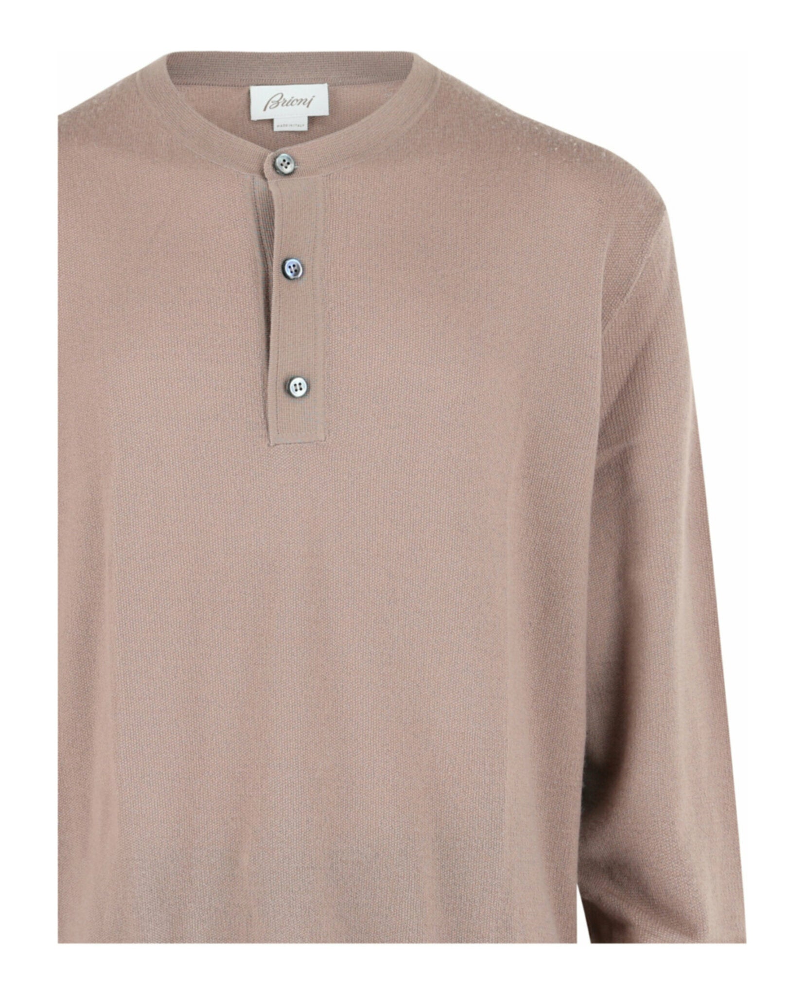 Brioni Mens Cashmere Henley Sweater