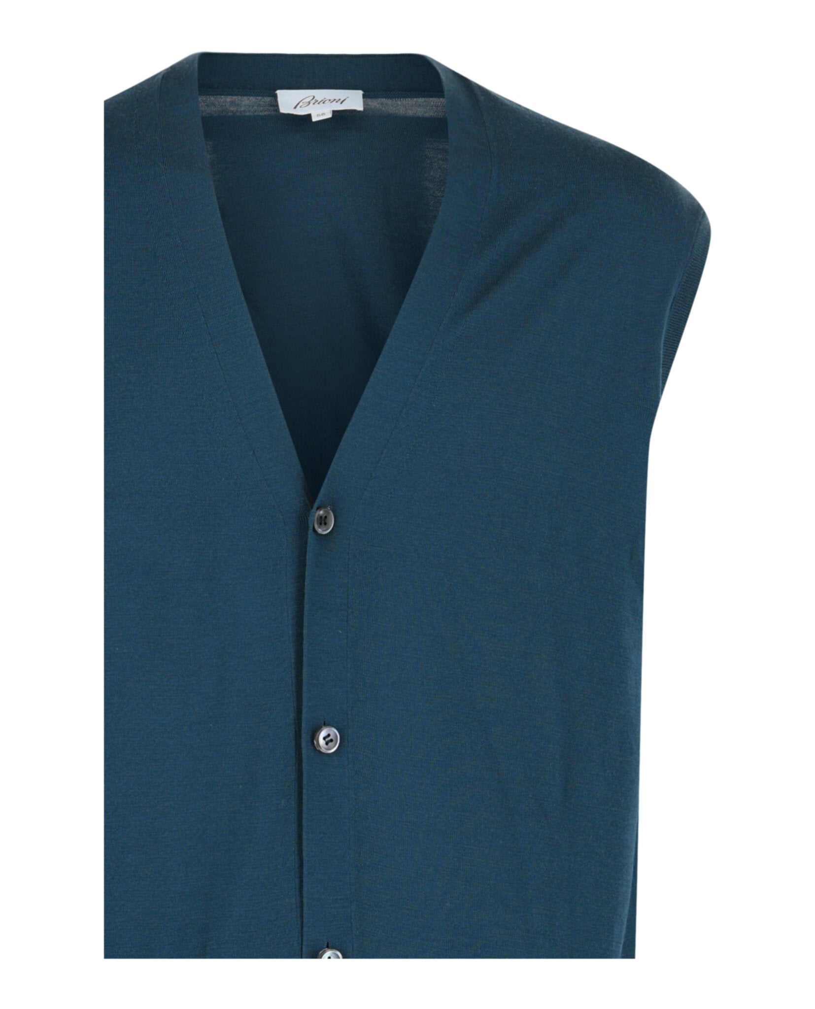 Brioni Mens Wool Button Front Vest