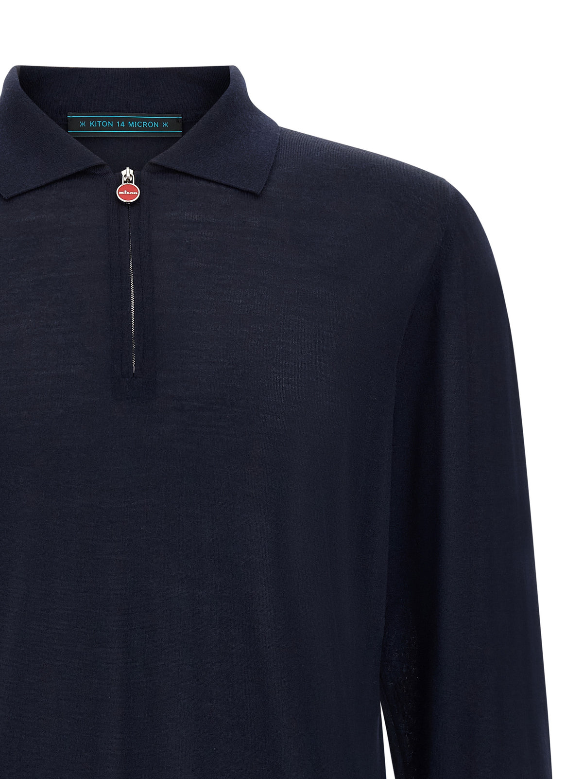 Kiton Men Wool Polo Shirt 14 Microns