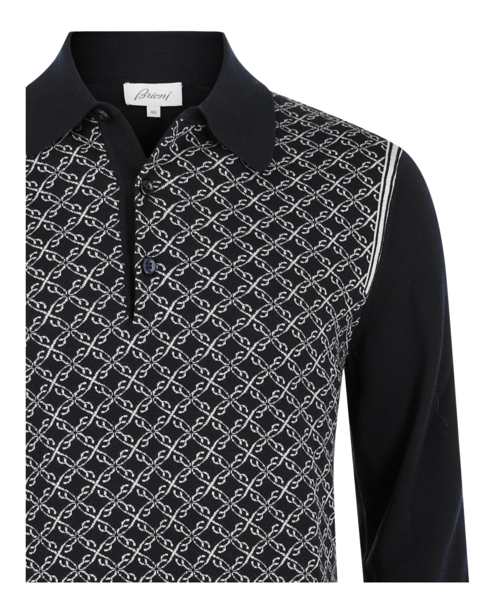 Brioni Mens Long Sleeve Polo