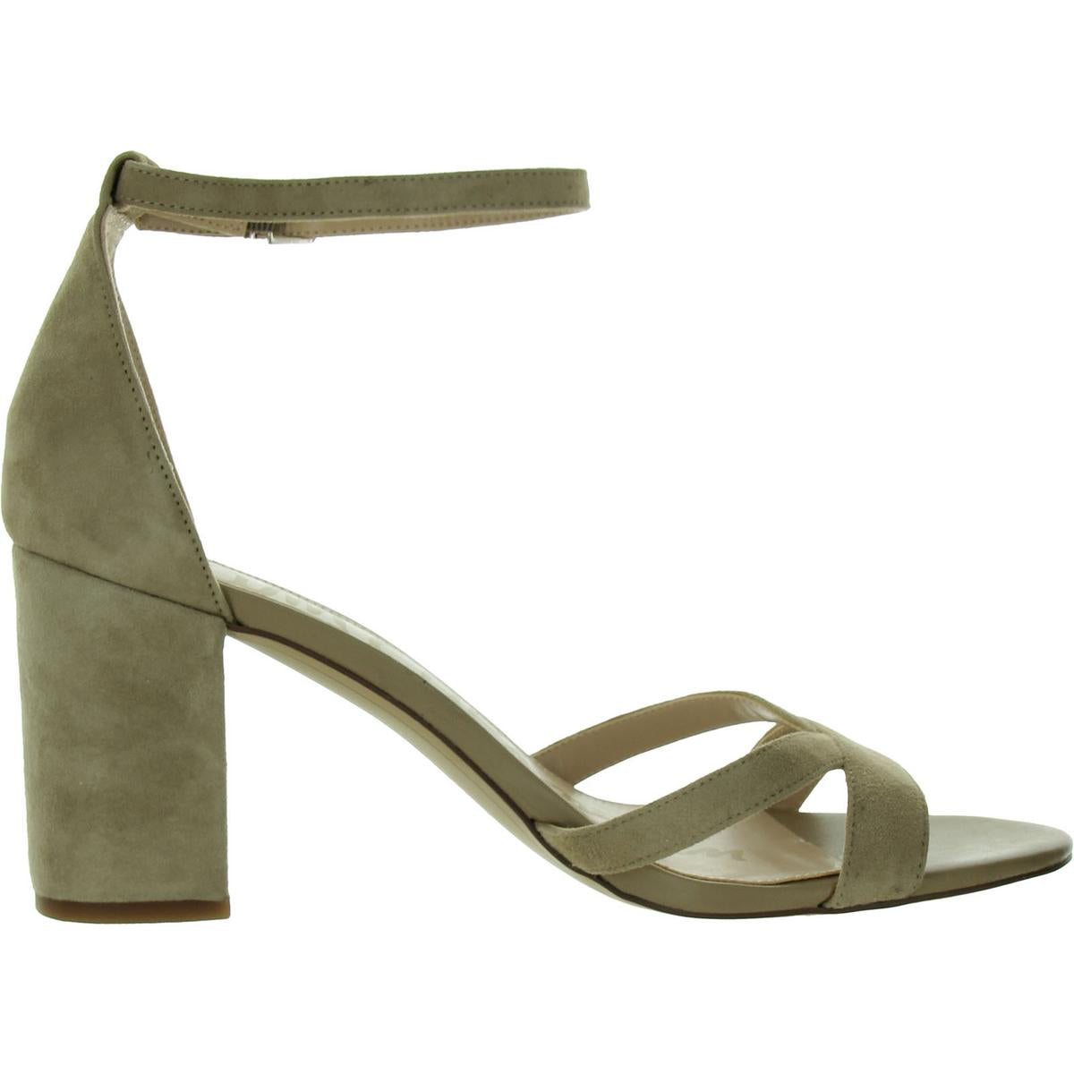 Omar Womens Suede Adjustable Block Heel