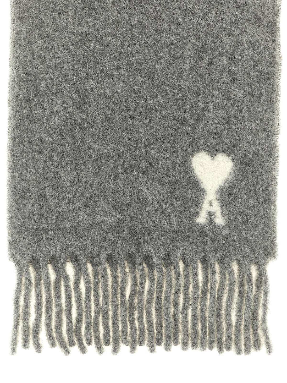 AMI PARIS Ami Paris Unisex Adc Logo Scarf And Fringes