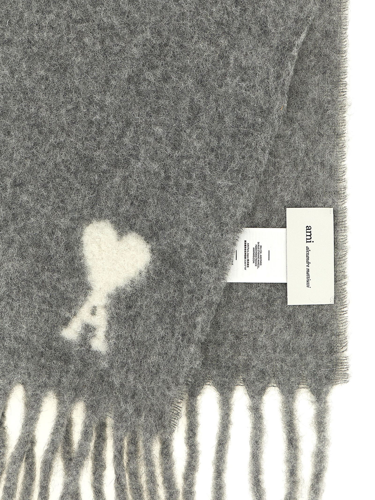 AMI PARIS Ami Paris Unisex Adc Logo Scarf And Fringes